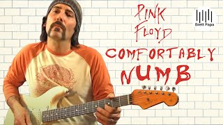 Pink Floyd  Comfortably Numb  Chords and First Solo  Guitar Lesson [upl. by Sakovich]