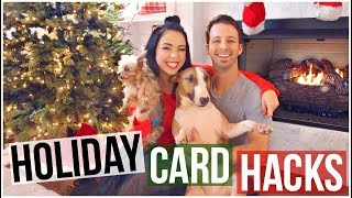 DIY HOLIDAY CARD HACKS [upl. by Leif]