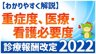 【2022年度診療報酬改定】重症度、医療・看護必要度の改定ポイントをわかりやすく解説 [upl. by Aikemaj458]