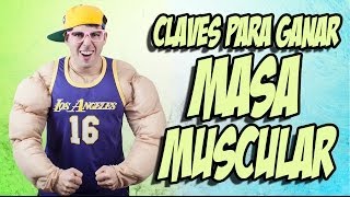 Cómo GANAR MASA MUSCULAR 💪 3 PILARES BÁSICOS para coger MÚSCULO Y VOLUMEN [upl. by Jacob893]