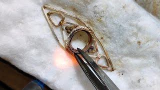 New Design Silver Ring Making  Ring Making Tutorial [upl. by Nayrbo990]