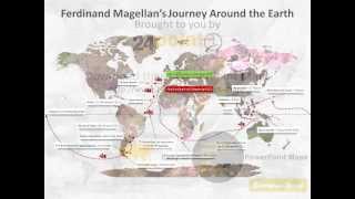 Timeline of Magellans circumnavigation  A Visual Representation [upl. by Ahsoym448]