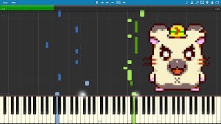 Clubhouse  Hamtaro HamHam Heartbreak Piano sheet musicMIDI Synthesia [upl. by Grove]