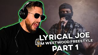 Lyrical Joe freestyle 🔥 Snaps on this Westwood Part 1 REACTION [upl. by Ahsetal550]