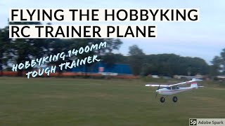 Flight of the HobbyKing Volantex 7478 Trainstar Tough Trainer 1400mm PNF [upl. by Katie]