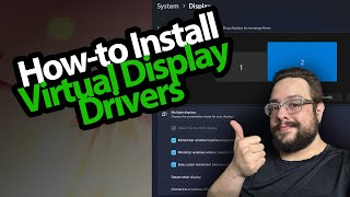 How to install a Virtual Display Driver HDR 8k 500hz [upl. by Eitirahc814]