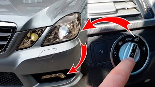 DIY for Mercedes Activation the Operating Mode of DRL amp Parking Light on Mercedes W212 W204 X204 [upl. by Sifan]