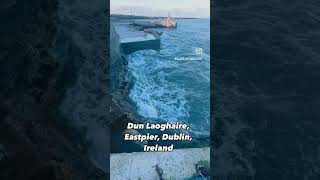 Dun Laoghaire EastPier Dublin Ireland realxing seawaves traveling [upl. by Gray]