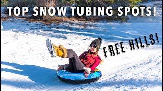 Snow Tubing in Lake Tahoe FREE hills that are FAST [upl. by Selena]