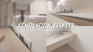 hdb renovation • 15 Reno Regrets or Things We Might Have Done Differently [upl. by Arriet156]