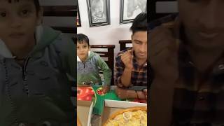 Pizza challenges saurav vlog mini clips youtube shorts video Reaction [upl. by Learrsi693]