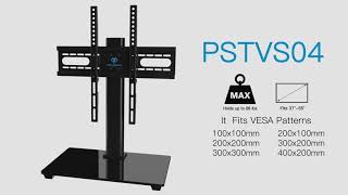 How to Assemble PERLESMITH PSTVS04 Tabletop TV Stand [upl. by Rozanne]