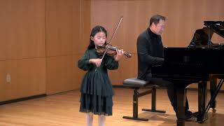 Kabalevsky Violin Concerto in C Op 48 1st mvt  Freya Chen 7yrs old [upl. by Goldin]