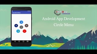 Android Studio Tutorial  Circle Menu [upl. by Nadiya]