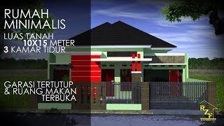 Rumah Minimalis Luas tanah 10x15 meter [upl. by Ahsinan]