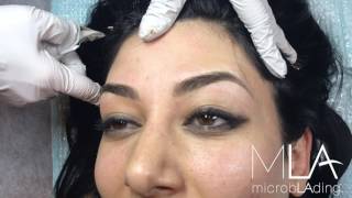 Microblading  MicroSHADING Combo Reaction Vid with Before And After [upl. by Ayot]