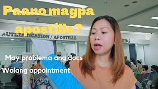 HOW TO APOSTILLE DOCUMENTS IN PHILIPPINES  WALK IN amp ONLINE APPOINTMENT APOSTILLE TUTORIAL CENOMAR [upl. by Aelegna]