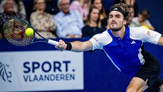 Tsitsipas vs Lehecka Antwerp 2024 Highlights [upl. by Lekim]