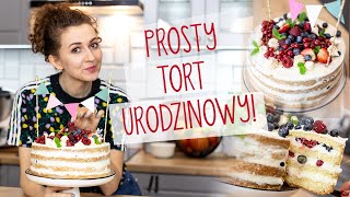 Prosty TORT urodzinowy z owocami Zobacz jak przygotować perfekcyjny biszkopt Z nami Ci się uda [upl. by Julis]