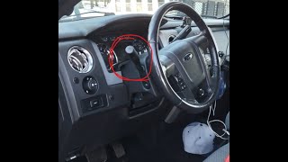 2014 Ford F150 New Wiper Switch stalkswitch install [upl. by Ahab872]