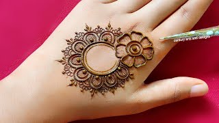 New stylish mehndi design  Back hand mehndi design  easy mehndi design  mehndi  Mehandi [upl. by Abdella]