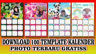 KALENDER 2022 DOWNLOAD 100 TEMPLATE KALENDER PHOTO TAHUN 2022 TERBARU GRATIS [upl. by Aihsyt]