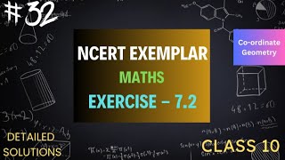 NCERT EXEMPLAR  CLASS 10  CHAPTER 7  EX  72  COORDINATE GEOMETRY [upl. by Gerc511]