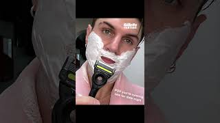 Average shave takes 180 passes with a razor How many do you think this one took gillettepartner [upl. by Aliehc]