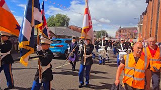 Mourne Young Defenders Flute Band Kilkeel Glasgow Boyne Celebrations 6thJuly 2024 [upl. by Mcnamara121]