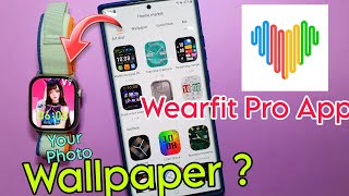 wearfit pro app wallpaper setting  set wallpaper in smartwatch of wearfit pro app [upl. by Ki]