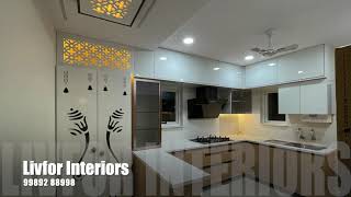 Aparna Kanopy Marigold Kompally Hyderabad 3 BHK Interior Work By LivFor Interiors [upl. by Miranda]