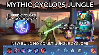 New updated buffed cyclops no cooldown ultimate💪 Core jungle cyclops mythic gameplay 🔥 [upl. by Erdda]