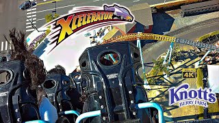 2024 Xcelerator Roller Coaster On Ride Back Car 4K POV Knotts Berry Farm [upl. by Keeler597]