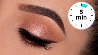 5 MINUTE Eye Makeup for Work  School  Everyday [upl. by Eido996]