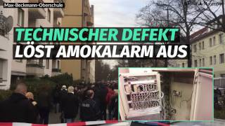 Technischer Defekt löst Amokalarm in Reinickendorfer Schule aus [upl. by Oinoitna325]