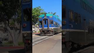 2309 Departs Carlsbad Village train carlsbad railfan socalrailfannig shorts [upl. by Yssis]