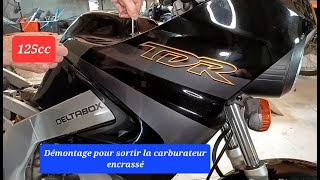 Comment sortir un carburateur de 125 TDR pour nettoyage [upl. by Harle]