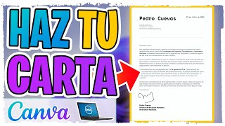 Como Hacer Una Carta en Canva ✅ [upl. by Magill]