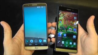 Lg G3 e Sony Xperia Z2 brevissimo confronto [upl. by Lucho639]