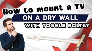 How to Mount a TV on a Dry Wall with Toggle Bolt Easy DIY Guide [upl. by Osborn]