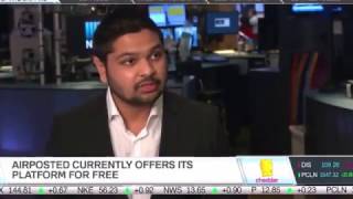 Airposted CEO at NYSE trading floor February 2017 [upl. by Lessard57]