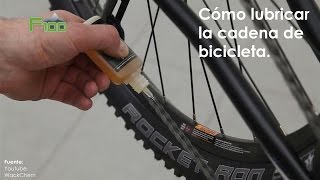 Como lubricar cadena y cables de la bici [upl. by Tsew749]