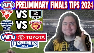 AFL Preliminary Finals Tips 2024 [upl. by Cost765]