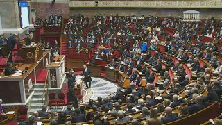 Le Parlement français adopte définitivement le projet de loi immigration  AFP [upl. by Burty29]