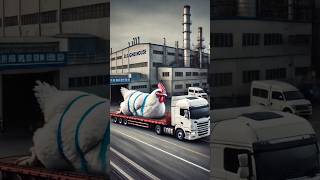 Biggest hen in truck 🚚 biggest hen truck animal [upl. by Airegin]