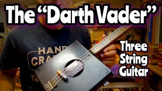 Three String Guitar Build  The “DARTH VADER” Spring Reverb Smoke Detector Piezo Pickup [upl. by Lomax]