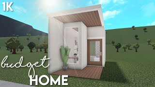 1k NoGamepass Budget Home  Bloxburg ROBLOX speedbuild [upl. by Elora]