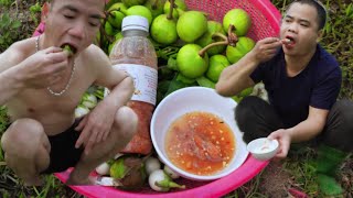 Mukbang eat wild figs dipped in fish sauce [upl. by Liman686]