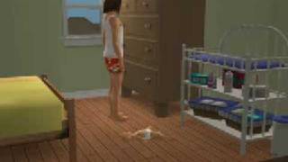 The Sims 2 Baby gets dropped on the floor [upl. by Haskel582]