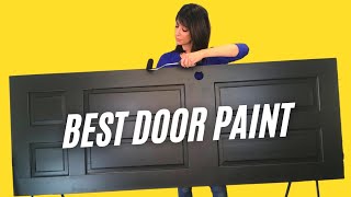 HOW TO PAINT A DOOR The BEST Way to Paint a Door Is… [upl. by Einnaffit]